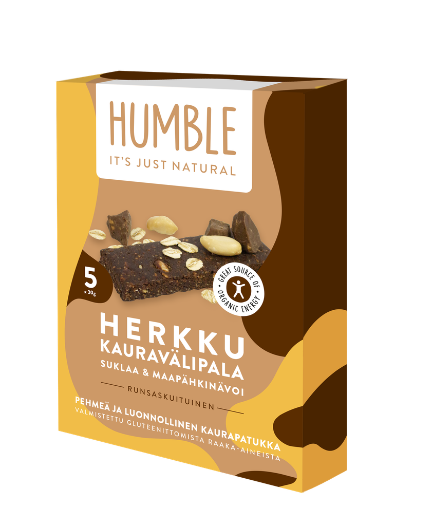 Humble Kauravälipala Suklaa-maapähkinä 5x30g (Monipakkaus) x 8