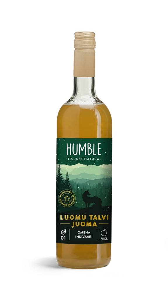 Humble  Talviglögi luomu Omena-Inkivääri 750ml x 12 FI-EKO-201