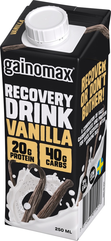 Gainomax Recovery vanilja 250ml x 16