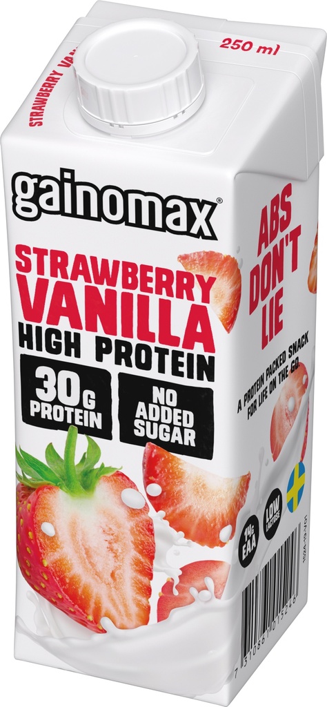 Gainomax High Protein Drink Strawberry-Vanilla 250ml x 16