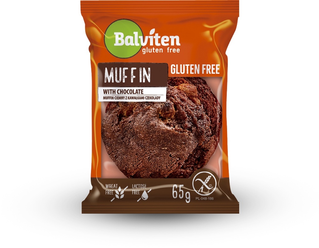 Balviten Gluteeniton Tuplasuklaa Muffinssi 65g x 12