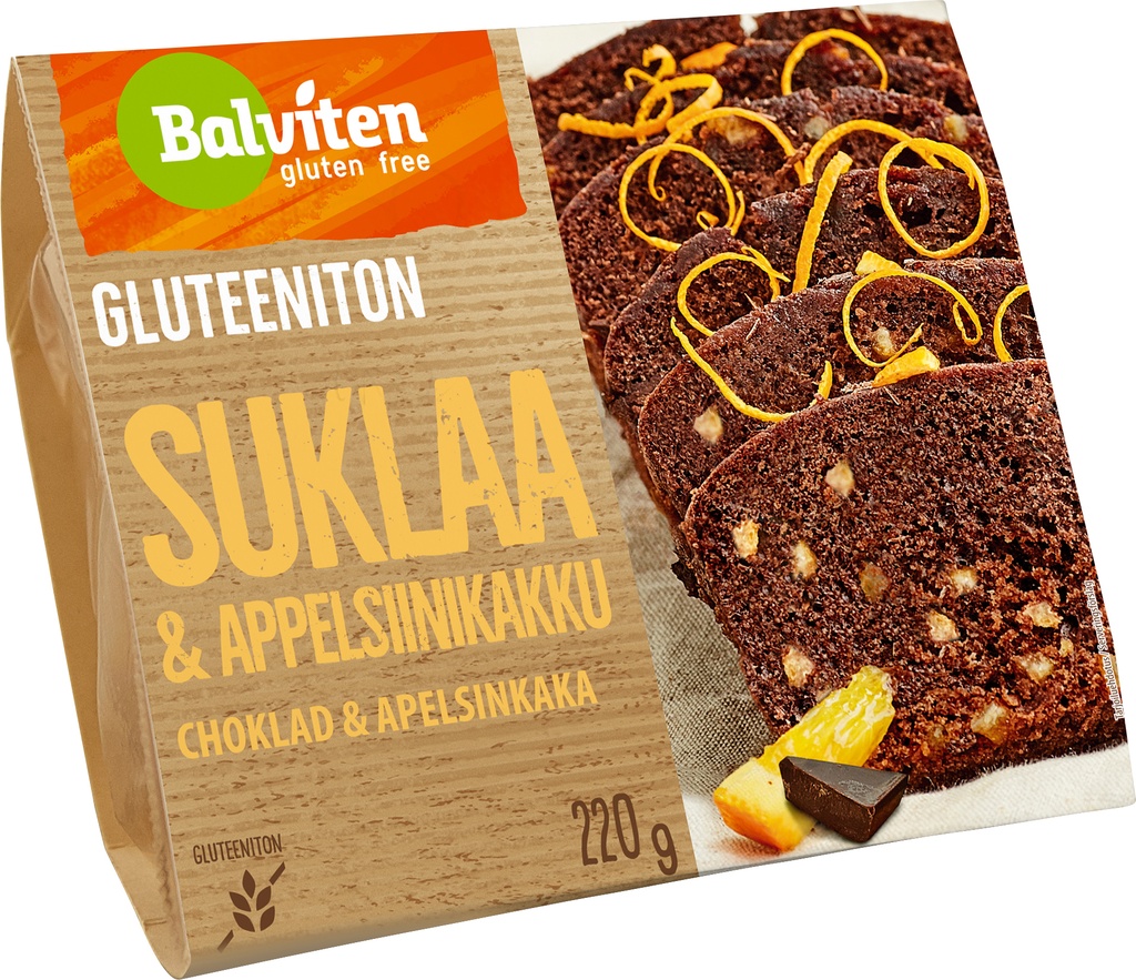 Balviten G-FREE Chocolate-Orange Cake 220g x 10