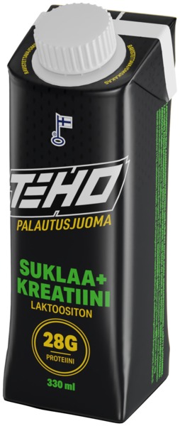 TEHO Suklaa+kreatiini palautusjuoma voimaharjoitteluun 330 ml x14