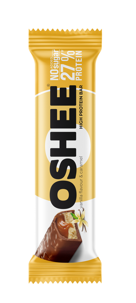 OSHEE Protein Bar Vanilla &amp; Caramel 49g x 12