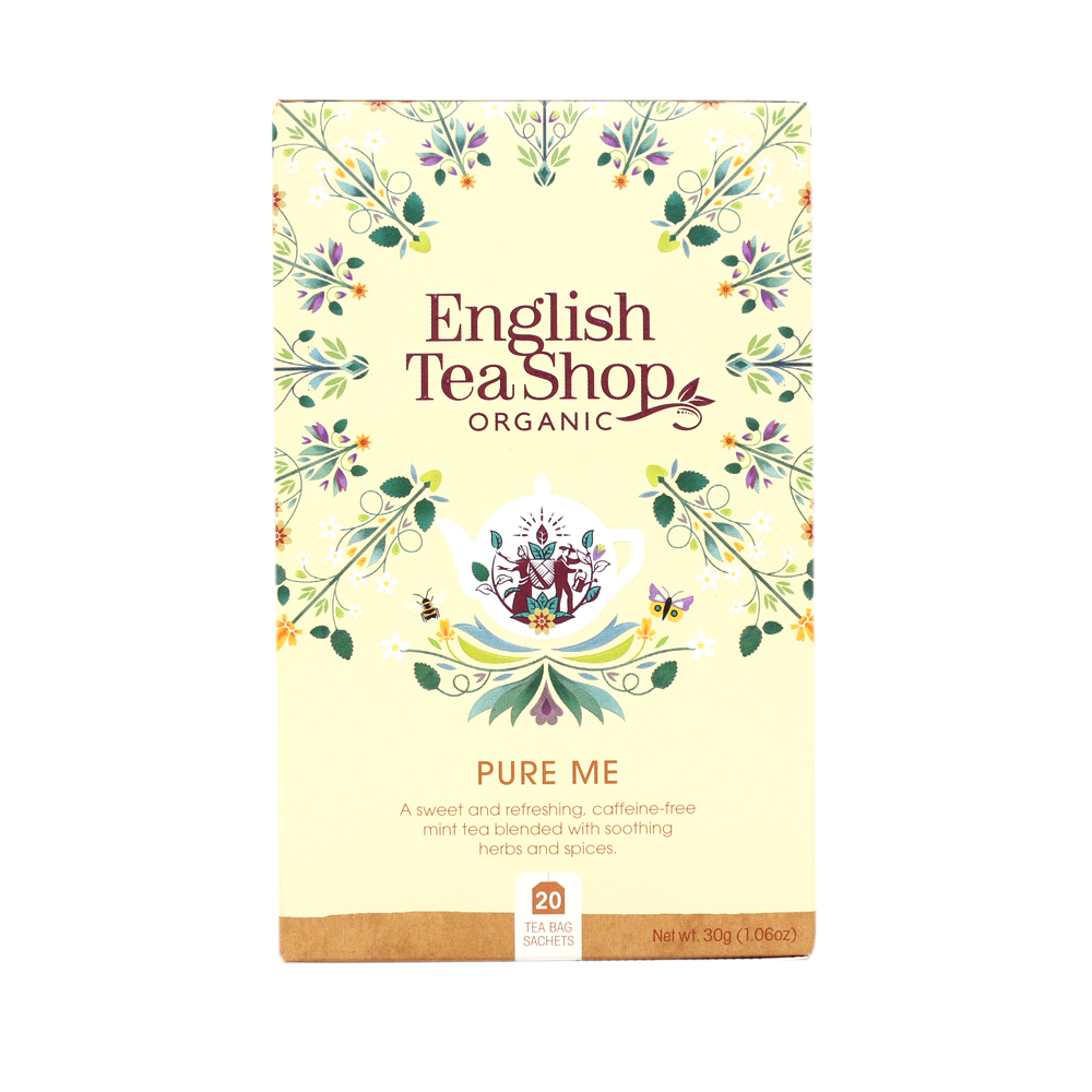 English Tea Shop Luomu Hauduke Pure Me, kofeiiniton 20 pss (6 x 30 g) FI-EKO-201