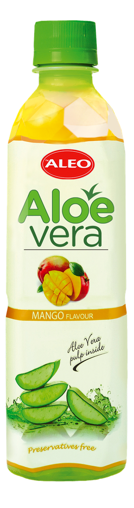 ALEO Aloe Vera dryck med Mango smak 500ml x 12 (KMP 0,20€)