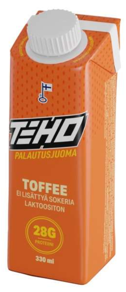 TEHO Toffee palautusjuoma vähähiilihydraattinen-ei lisättyä sokeria 330 ml x14