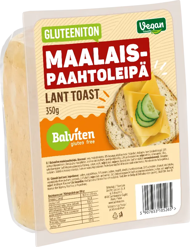 Balviten Gluteeniton Maalaispaahtoleipä 350g x 4