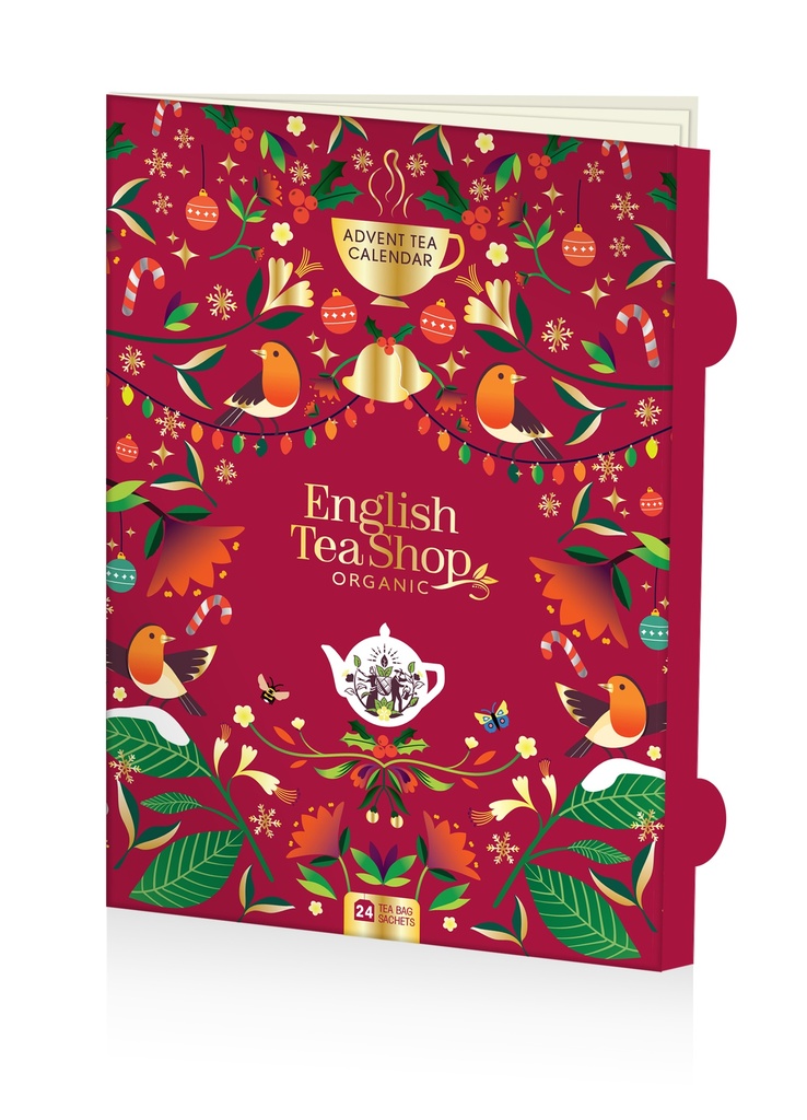 English Tea Shop Luomu Teejoulukalenteri kirjanen, 24pss (12x43,25g) LK-BIO-149