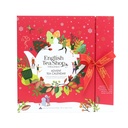 English Tea Shop Luomu Teejoulukalenterikirja, punainen 25pss (6x50g) LK-BIO-149