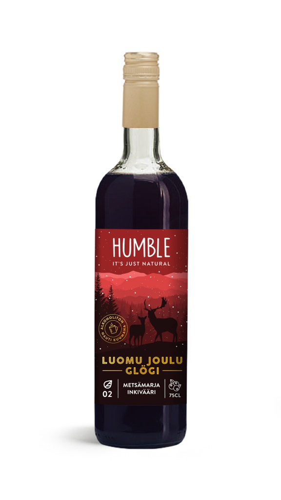 Humble Jouluglögi Luomu Metsämarja-Inkivääri 750ml x 12 FI-EKO-201