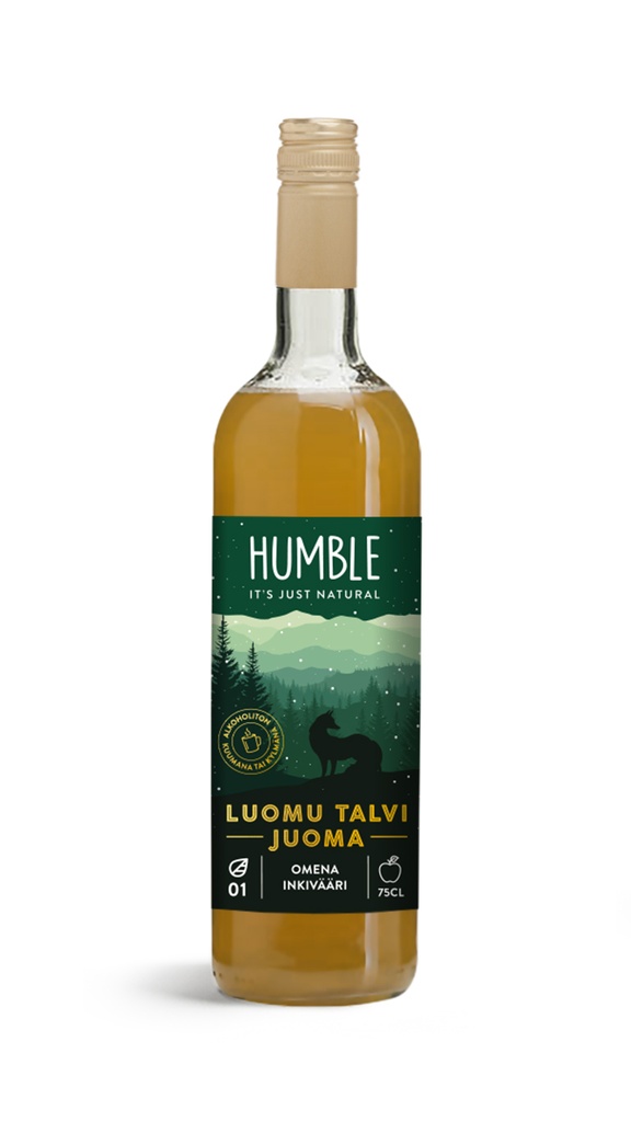 Humble Talviglögi Luomu Omena-Inkivääri 750ml x 12 FI-EKO-201
