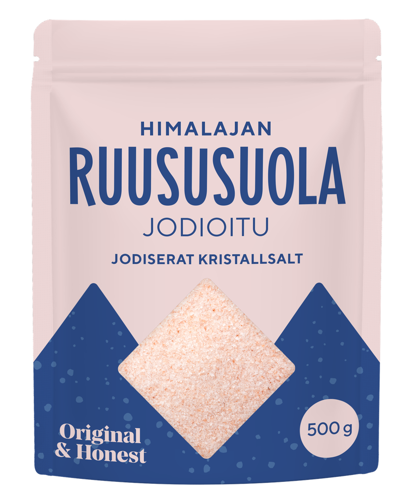 Original & Honest  Himalajan Ruususuola hieno, jodioitu 10 x 500 g