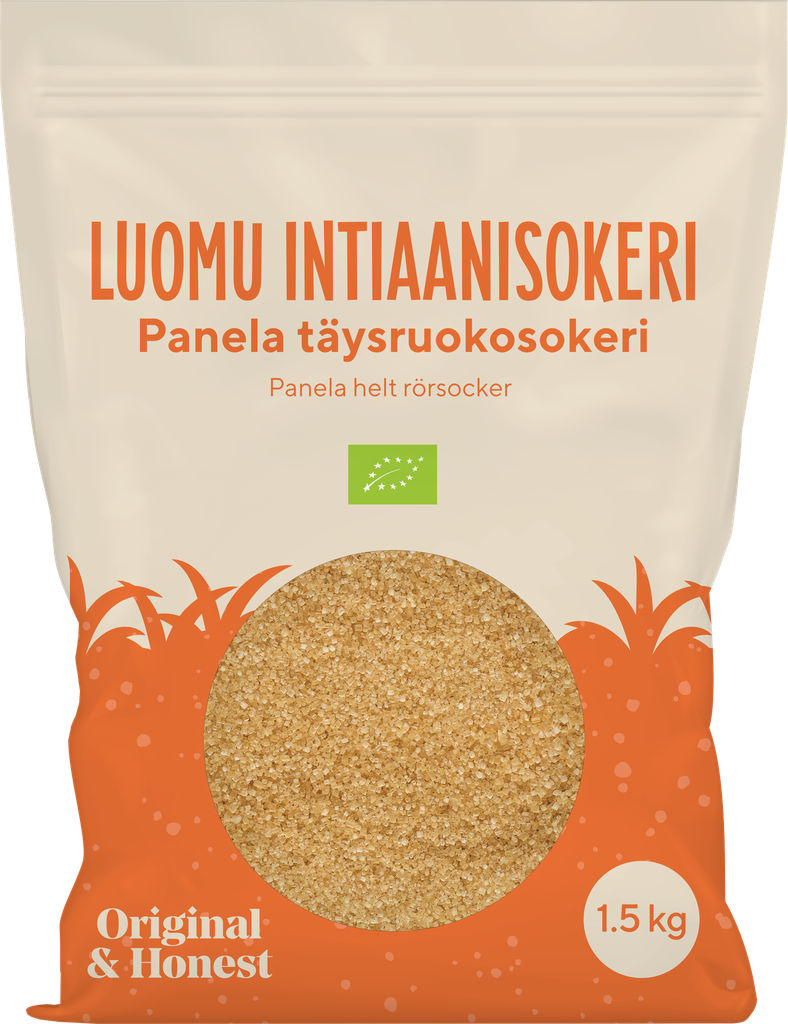 Original & Honest Luomu Intiaanisokeri 6x1500 g FI-EKO-201