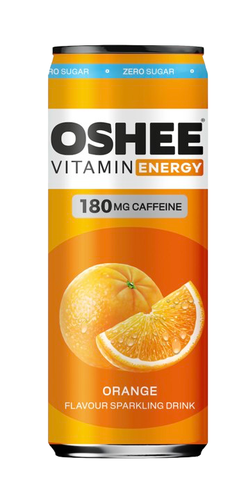 OSHEE Energy drink Orange Zero 330ml x 24 (TLK 0,15€)