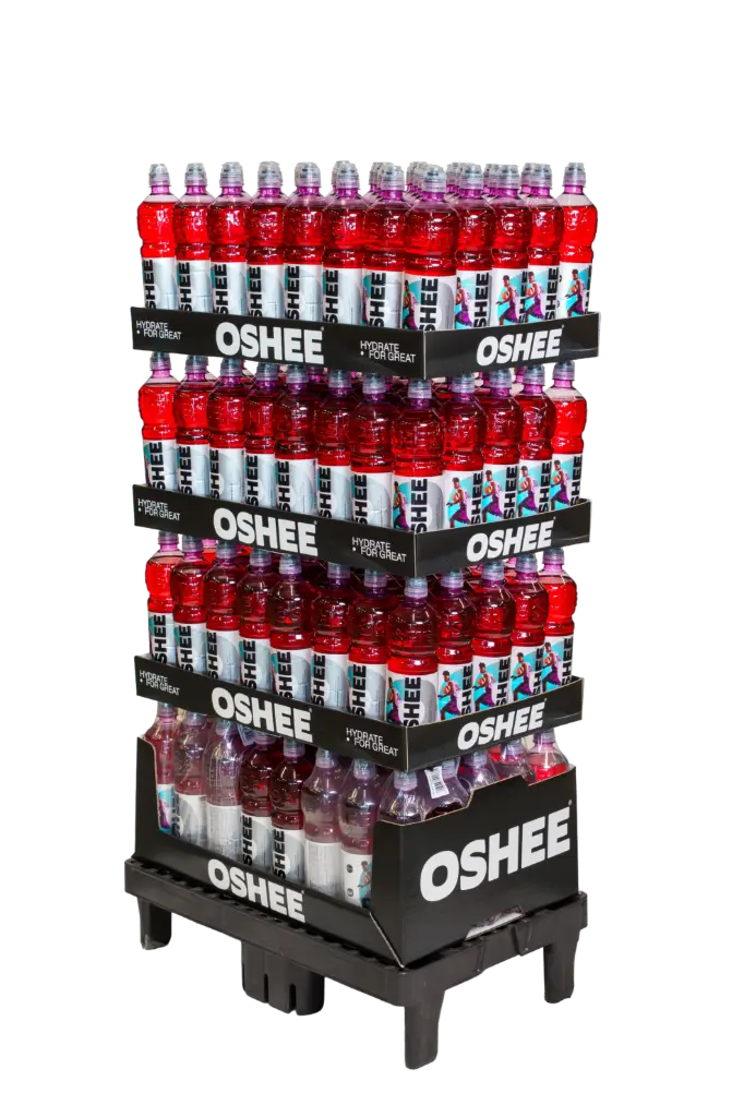 OSHEE Isotonic Raspberry 750ml 1/4 Lava 160plo
