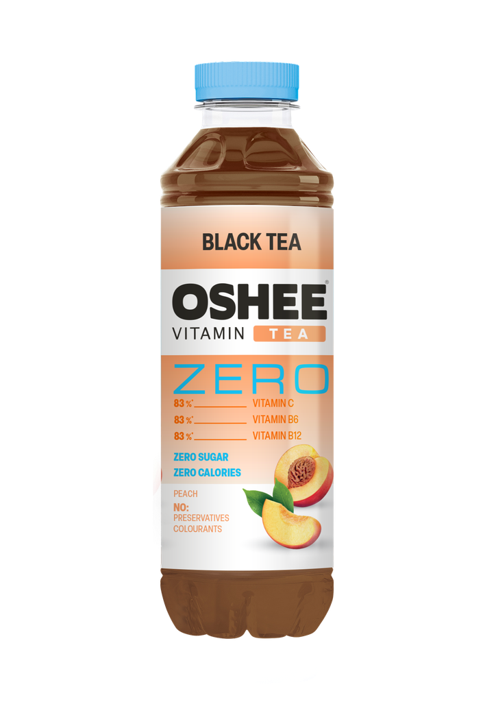 OSHEE Vitamin Tea Peach Zero 555 ml x 6 (KMP 0,20€)