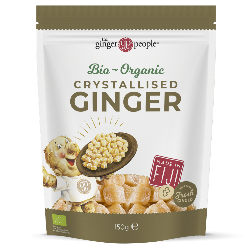 The Ginger People Organic Crystallised Ginger 12x150g FI-EKO-201