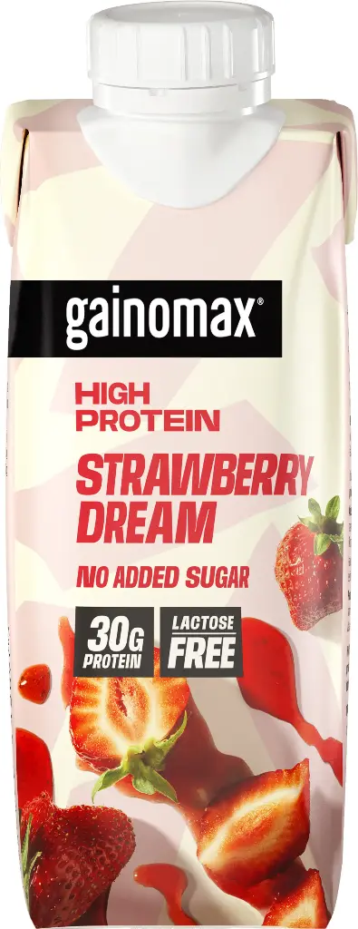 Gainomax High Protein Strawberry dream Proteiinijuoma 250ml x 15