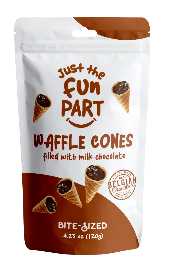 Just the Fun Part Milk Chocolate Waffle cone 6x 120g