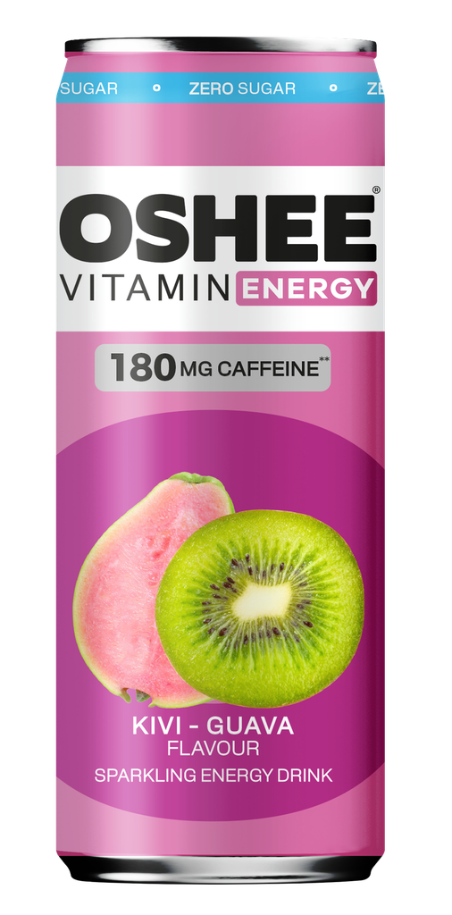 OSHEE Energy drink Kiwi-Guava Zero 330ml x 24 (TLK 0,15€)