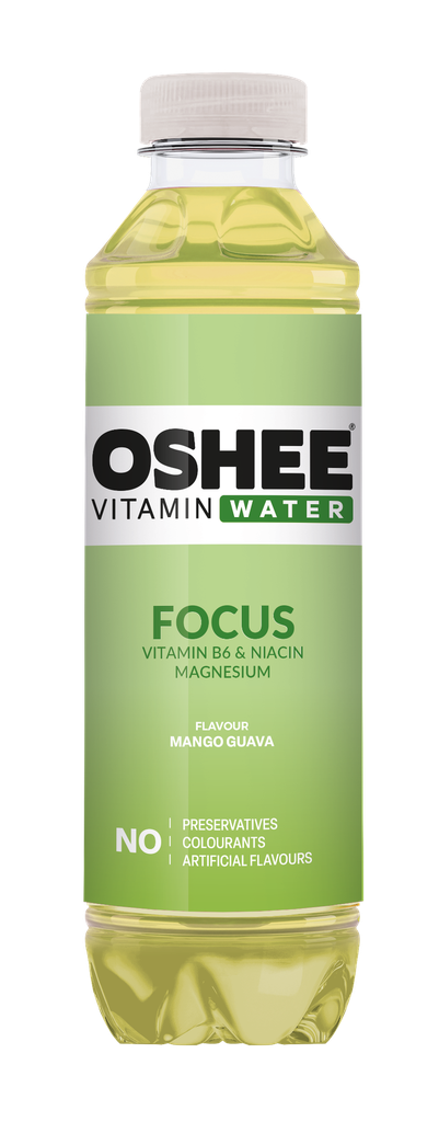 OSHEE Vitamin Water Focus 555 ml x 6 (KMP 0,20€)