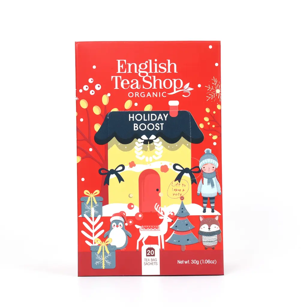 English Tea Shop Luomuhauduke Holiday Boost, kofeiiniton 20pss (6x30g) LK-BIO-149