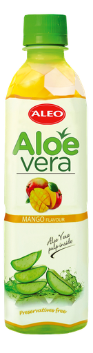 [22393] ALEO Aloe Vera drink Mango flavour 500ml x 12 (KMP 0,20€)