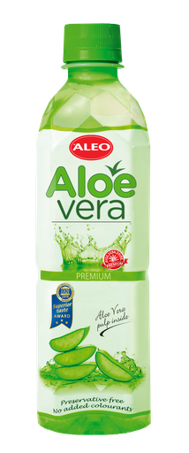 [22391] ALEO Aloe Vera drink Premium 500ml x 12 (KMP 0,20€)