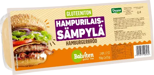 [10646] Balviten Gluteeniton hampurilaissämpylä 2 x 75g x 6