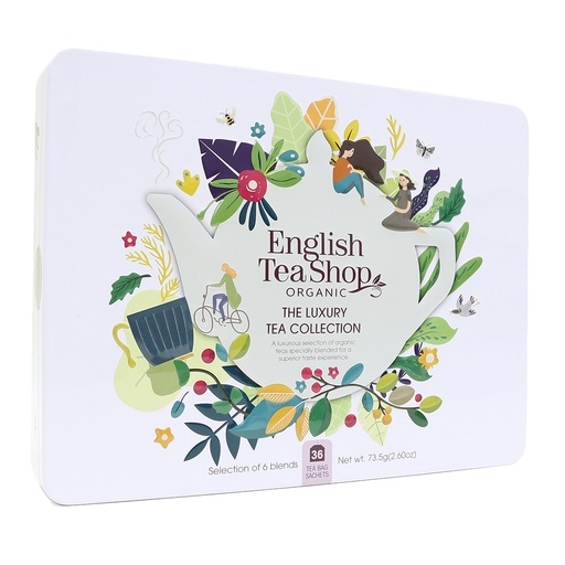 [06082] English Tea Shop Luomu Teelajitelma The Luxury Collection 36 pss (6x73,5g) FI-EKO-201