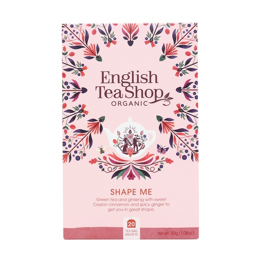 [05797] English Tea Shop Luomu Vihreä Tee Shape Me 20 pss (6 x 30 g) LK-BIO-149
