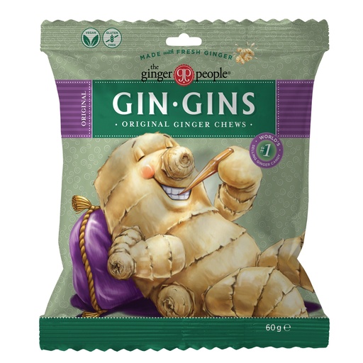 [94202] Gin Gins Original Inkiväärimakeinen 60g x 12