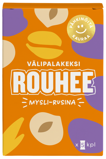 [83530] ROUHEE Mysli-Rusina Välipalakeksi 30g x 5 (monipakkaus) x 8