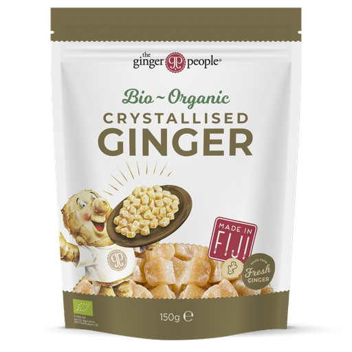 [97509] The Ginger People Luomu Kristallisoitu Inkivääri 12x150g FJ-BIO-107