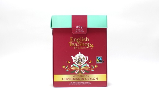 [06298] English Tea Shop Luomu Musta tee Christmas in Ceylon irtotee (6 x 80 g) LK-BIO-149