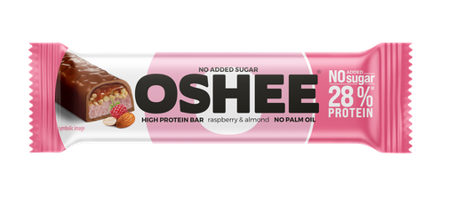 [42327] OSHEE Proteiinipatukka Raspberry-Almond 47 g x 12