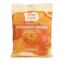 [83169] Humble Yummys luomu kookostoffee Original 150g x 10 FI-EKO-201