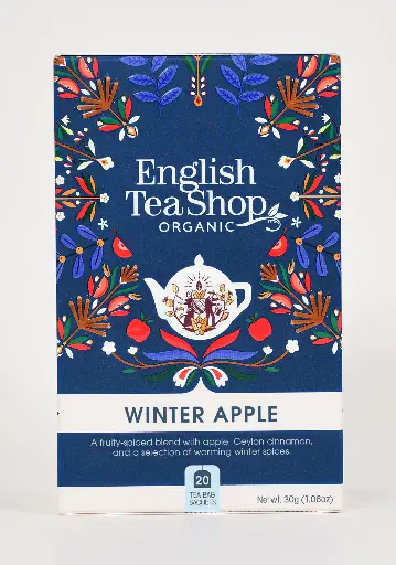 [06877] English Tea Shop Luomu Hauduke Winter Apple, kofeiiniton 20 pss (6 x 30 g) LK-BIO-149