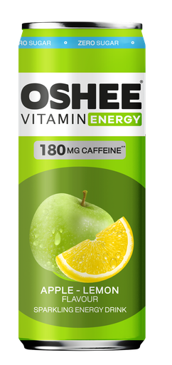 [42381] OSHEE Energy drink Apple & Lemon Zero 330ml x 24 (TLK 0,15€)