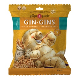 [94204] Gin Gins Turmeric Ginger Chew 60g x 12