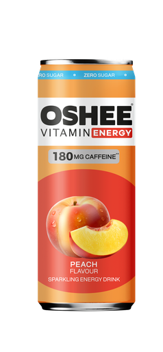 [42572] OSHEE Energy Drink Peach Zero 330ml x 24 (TLK 0,15€)