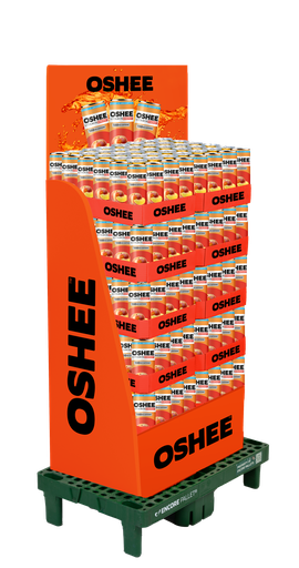 [Q-5503] Oshee Energy drink Peach Zero 330ml QPA 288tlk (TLK 0,15€)