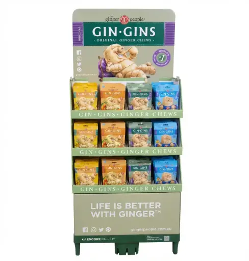 [Q-3684] Gin Gins 60g Seka Display QPA (216 pss) UUSI